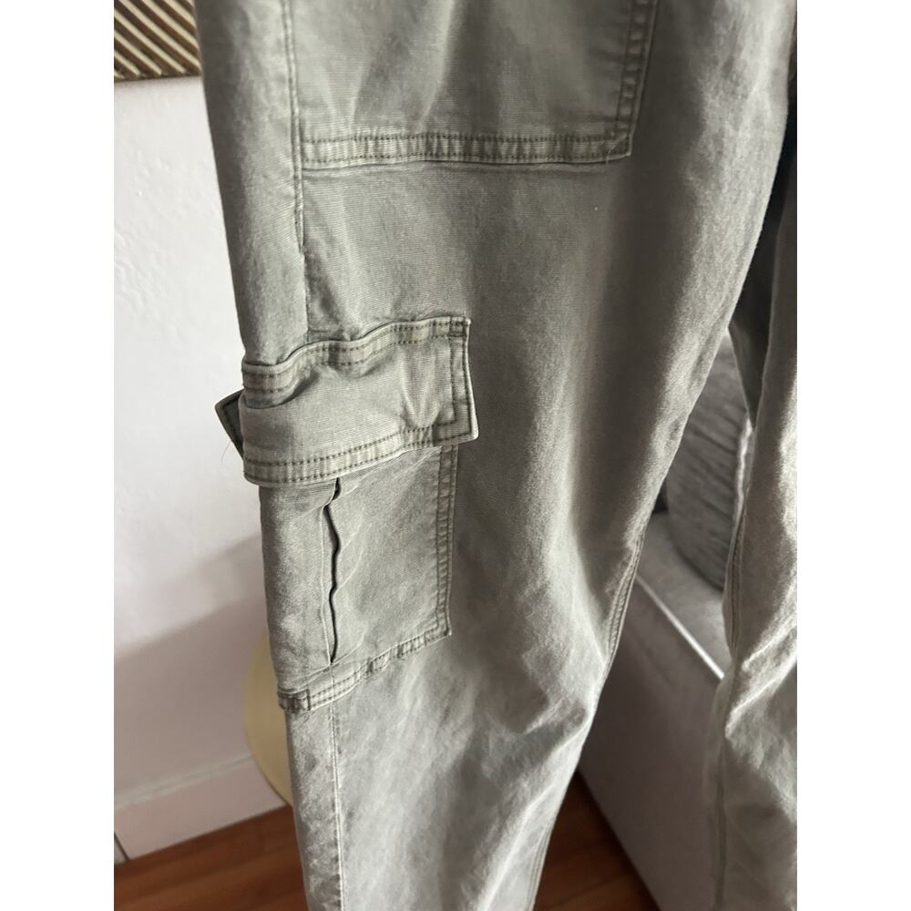 American Eagle Women's Green Cargo Pants 90 S Grunge Sz 6 Utility Boho Stretch - Picture 3 of 12